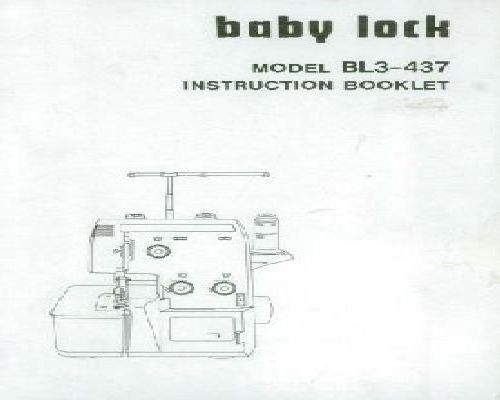 Mammylock Ml-4 Instruction Manual
